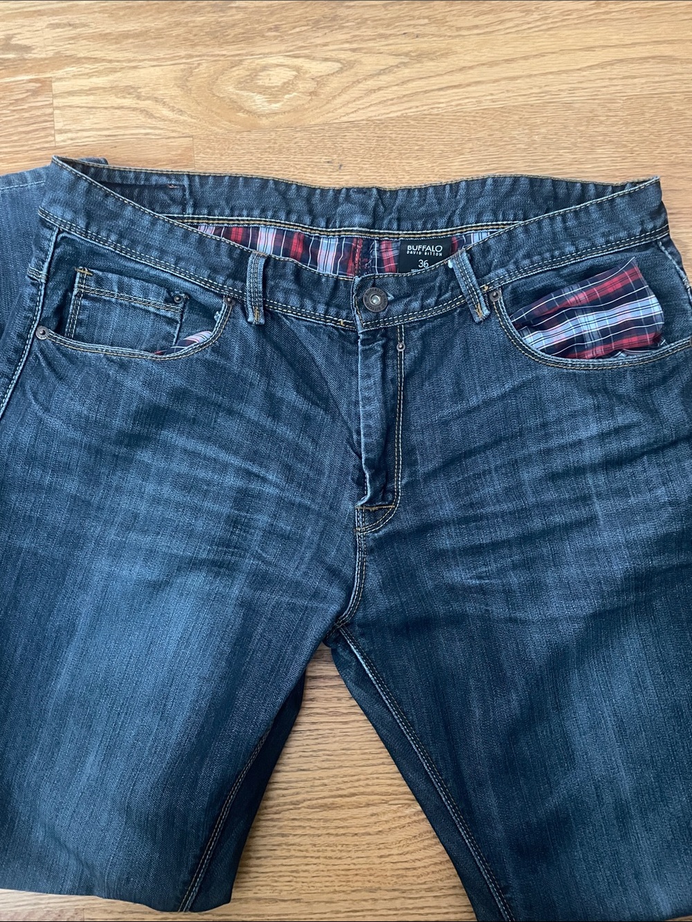 Buffalo David Bitton Men’s Indigo Blue Relaxed Denim Jeans